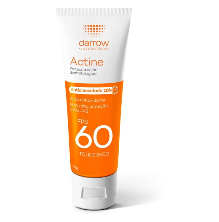 Protetor Solar Facial Darrow Actine Toque Seco FPS60 40g