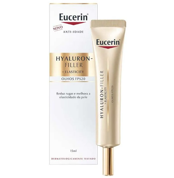 Creme de Olhos Eucerin Anti-Idade Firmador Hyaluron-Filler + Elasticity FPS20 15ml