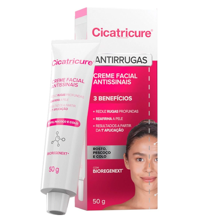 Creme Facial Cicatricure Antissinais e Antirrugas 50g - Imagem 2