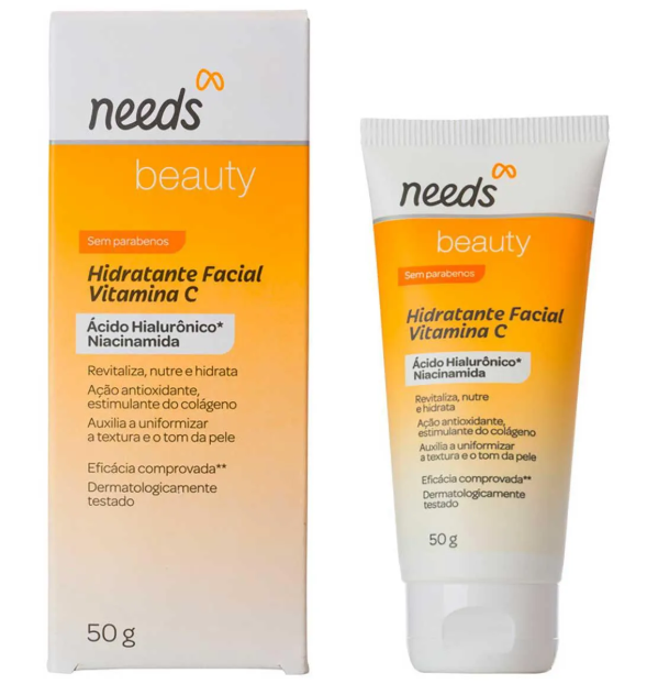 Hidratante Facial Needs Beauty Vitamina C 50g