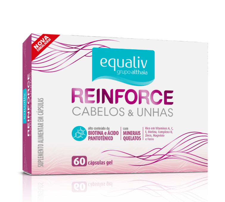 Suplemento Alimentar Equaliv Reinforce Cabelos E Unhas 60 cápsulas