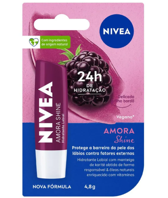 Hidratante Labial Nivea Amora Shine 48g