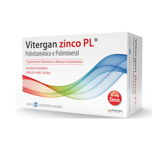 Vitergan Zinco Pl 60 comprimidos
