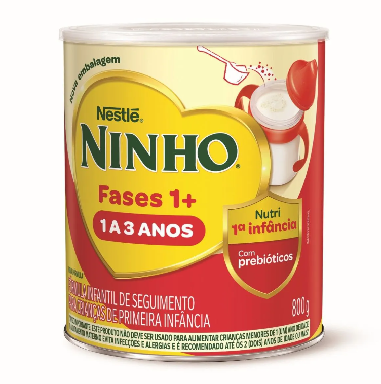 Fórmula Infantil Ninho Primeira Infância 1 a 3 Anos Nutri Fases 1+ 800g