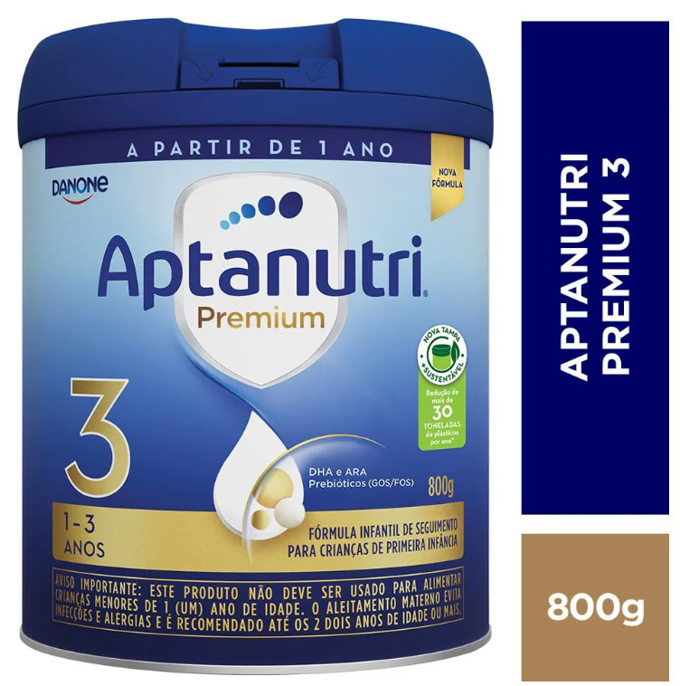Aptanutri Premium 3 Fórmula Infantil 1 a 3 Anos 800g