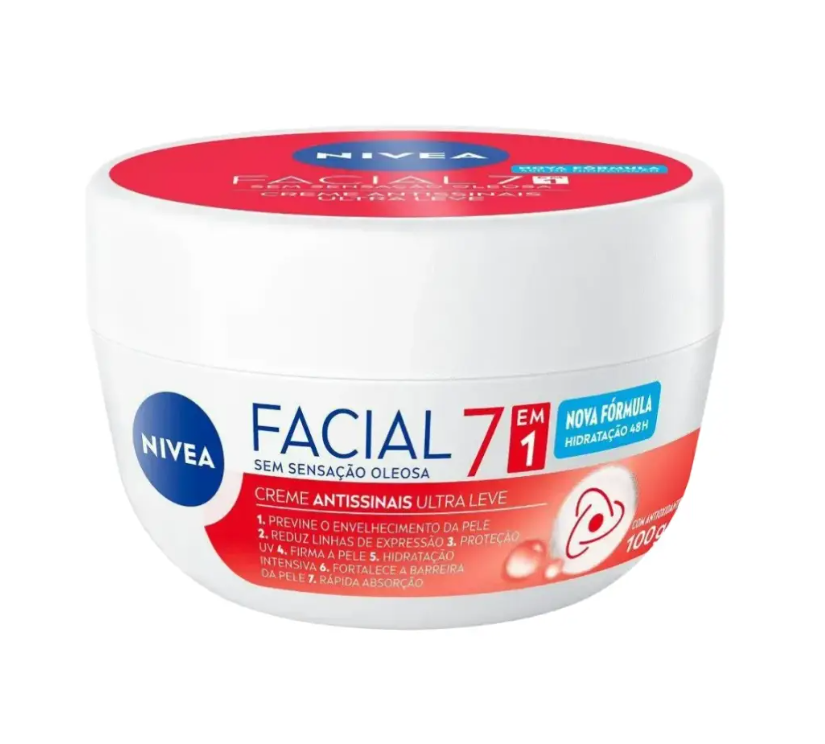 Hidratante Facial Nívea Antissinais Creme 100g